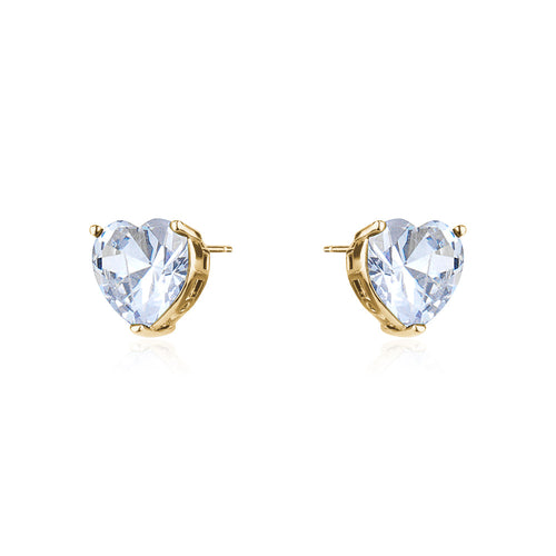 HEART CRYSTAL STUDD Limlim fashion accessories