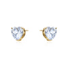 HEART CRYSTAL STUDD