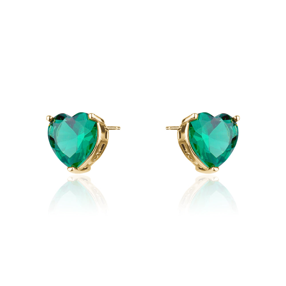 HEART CRYSTAL STUDD Limlim fashion accessories