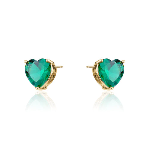 HEART CRYSTAL STUDD Limlim fashion accessories