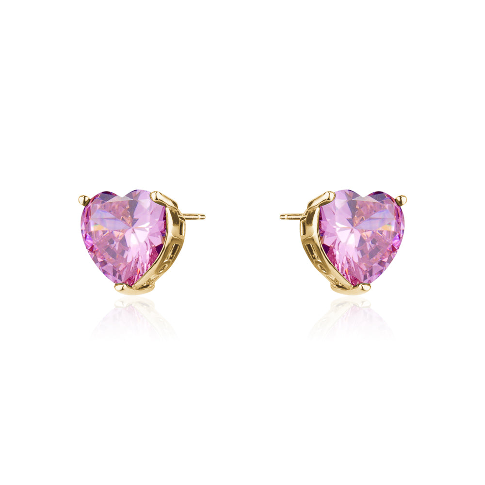 HEART CRYSTAL STUDD Limlim fashion accessories