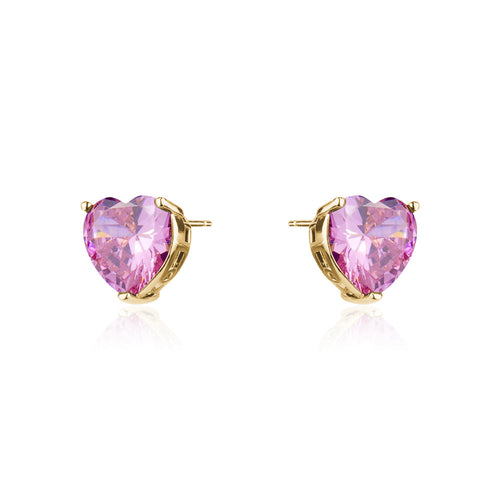 HEART CRYSTAL STUDD Limlim fashion accessories