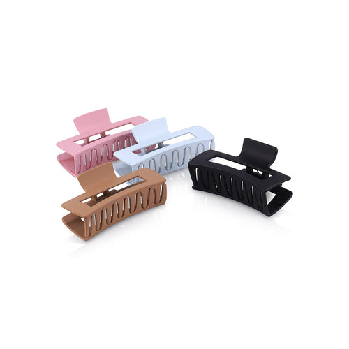 MATTE RECTANGULAR CLAW Limlim fashion accessories