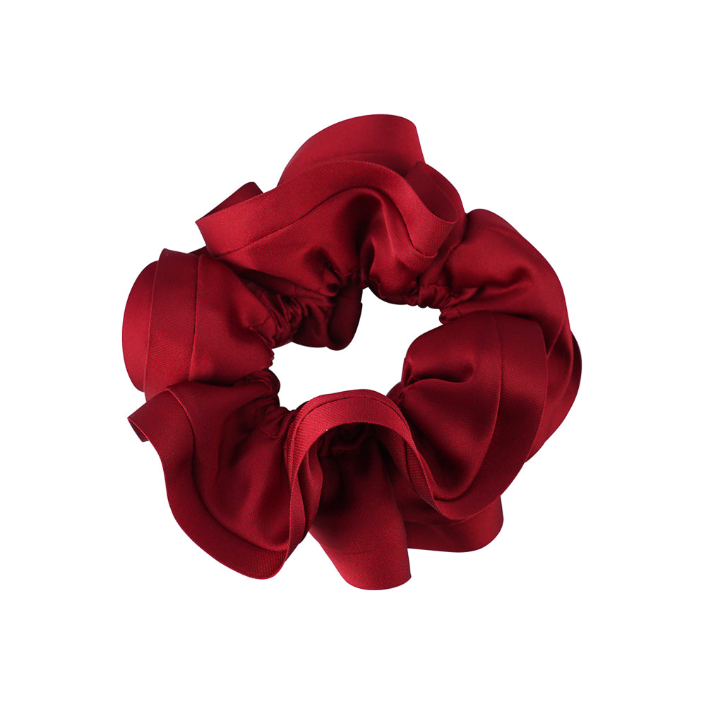 CLASSIC SATIN TRIM SCRUNCHIES . Limlim fashion accessories