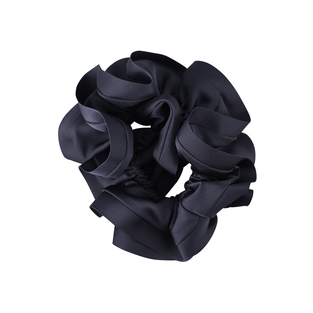 CLASSIC SATIN TRIM SCRUNCHIES . Limlim fashion accessories