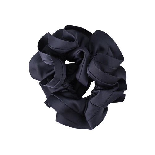 SATIN TRIM CLASSIC SCRUNCHIE BLUES Limlim fashion accessories