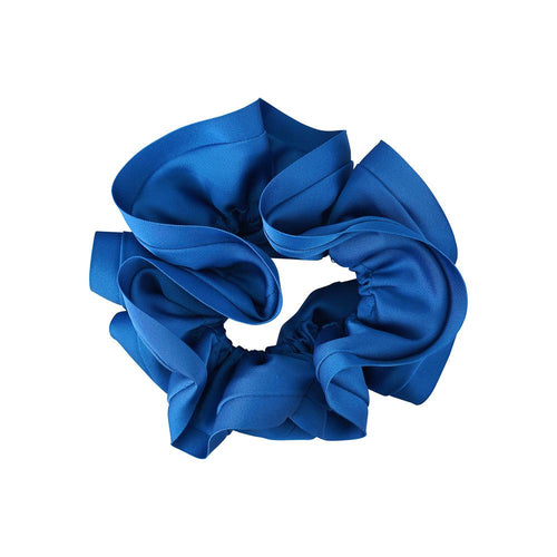 SATIN TRIM CLASSIC SCRUNCHIE BLUES Limlim fashion accessories
