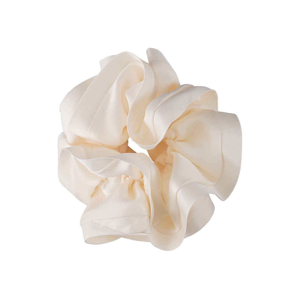 CLASSIC SATIN TRIM SCRUNCHIES . Limlim fashion accessories