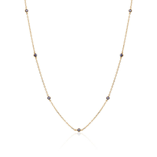 LIGHT EVIL EYE NECKLACE Limlim fashion accessories