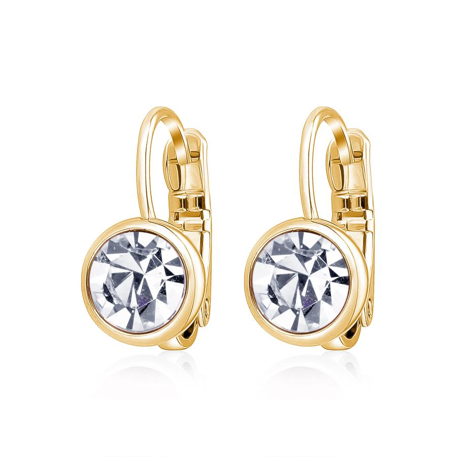 SWAROVSKI CRYSTAL SMALL FRENCH HOOPS sistrbrand
