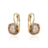 SWAROVSKI SQUARE TOPAZ HOOPS LIMLIM