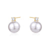 PEARL AND AUSTRIAN CRYSTAL DIAMOND STUD EARRINGS Limlim fashion accessories