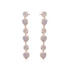 PINK OPAL ROSE GOLD DROP EARRINGS