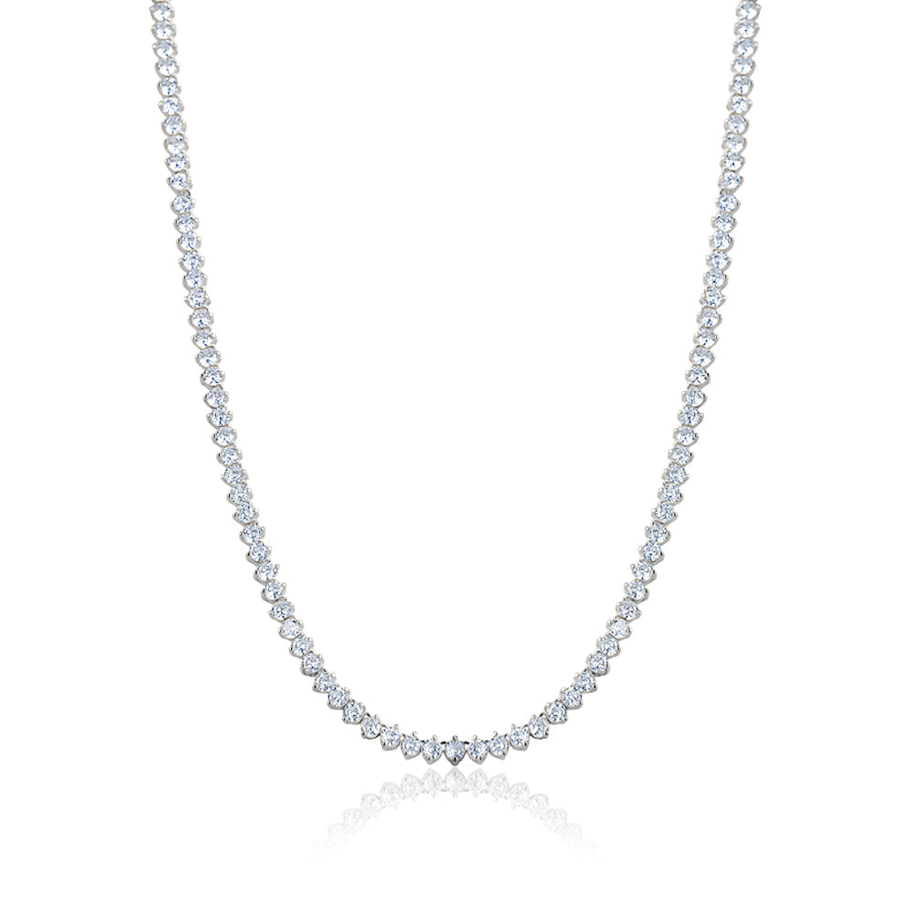 SMALL ASCENDING TENNIS NECKLACE Limlim fashion accessories