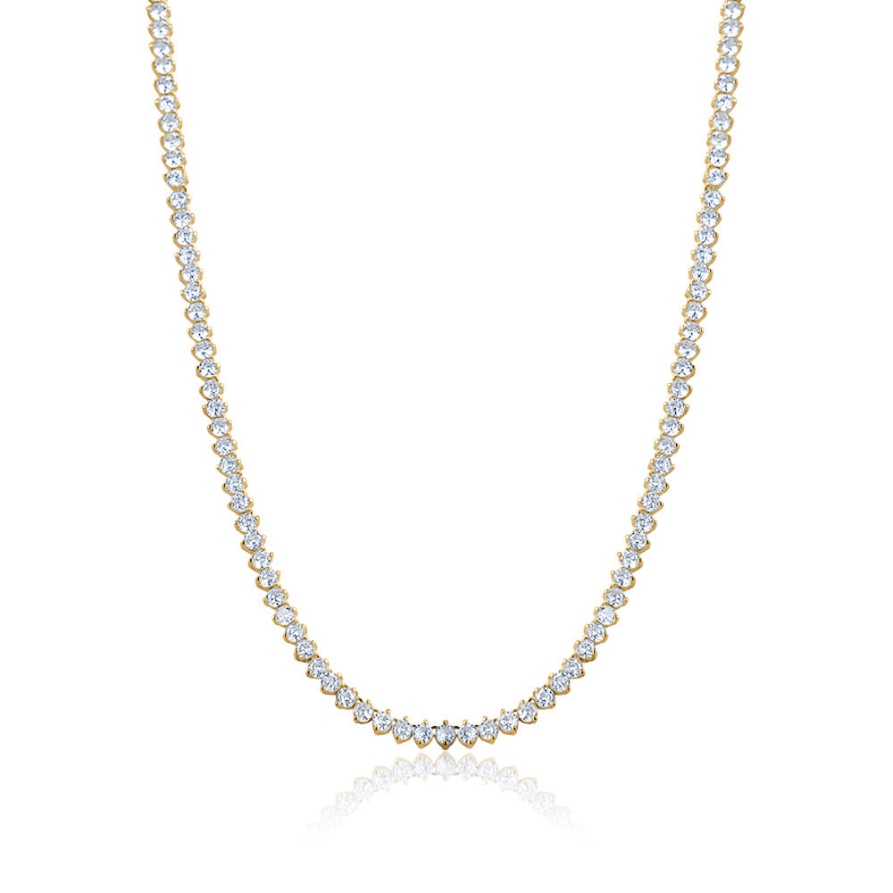 SMALL ASCENDING TENNIS NECKLACE Limlim fashion accessories