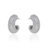 HALF MOON PAVE HOOPS