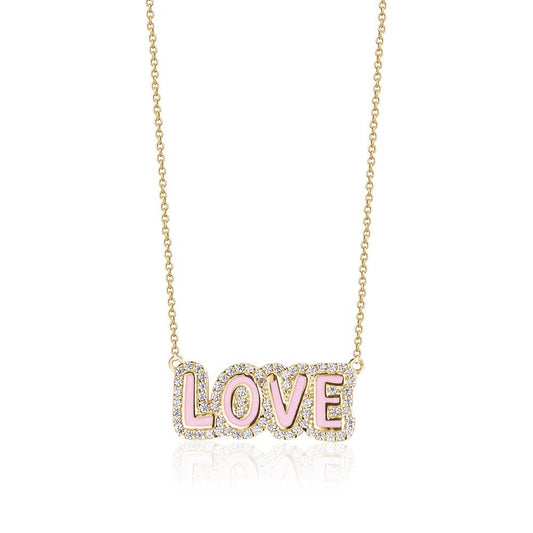 ENAMEL  BUBBLE CRYSTAL NECKLACE LIMLIM