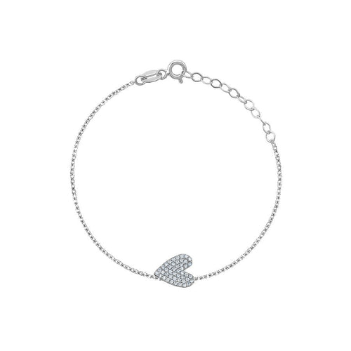 SIDE HEART CRYSTAL BRACELET sistrbrand