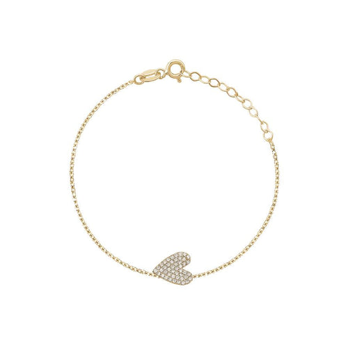 SIDE HEART CRYSTAL BRACELET sistrbrand