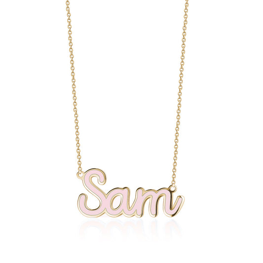 PERSONALIZED ENAMEL NECKLACE SISTRBRAND