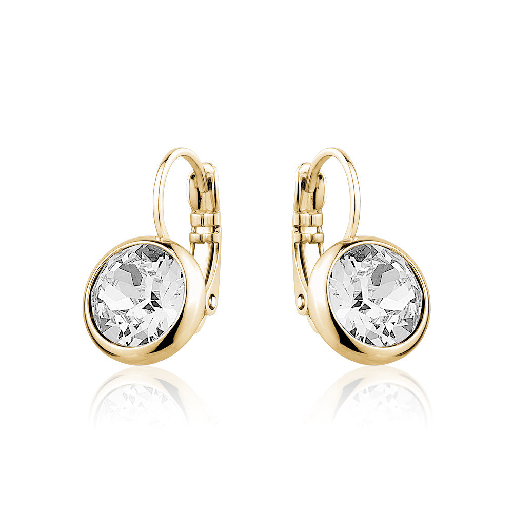 MEDIUM SWAROVSKI FRENCH HOOPS sistrbrand