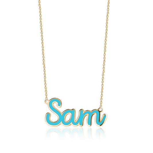 PERSONALIZED ENAMEL NECKLACE SISTRBRAND