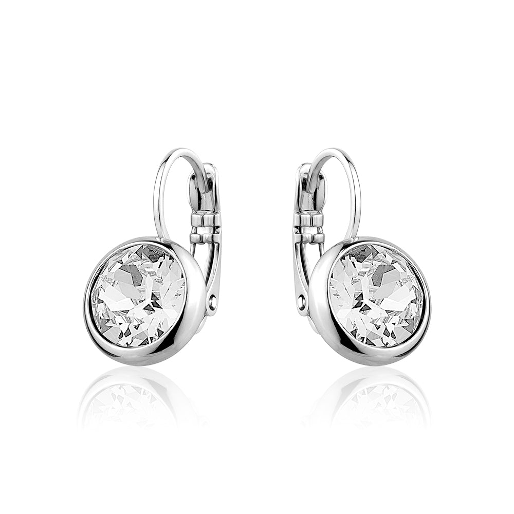 MEDIUM SWAROVSKI FRENCH HOOPS sistrbrand