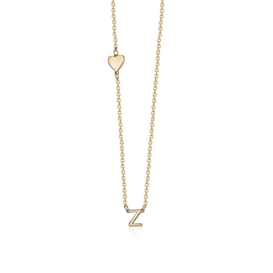 HEART INITIAL NECKLACE sistrbrand