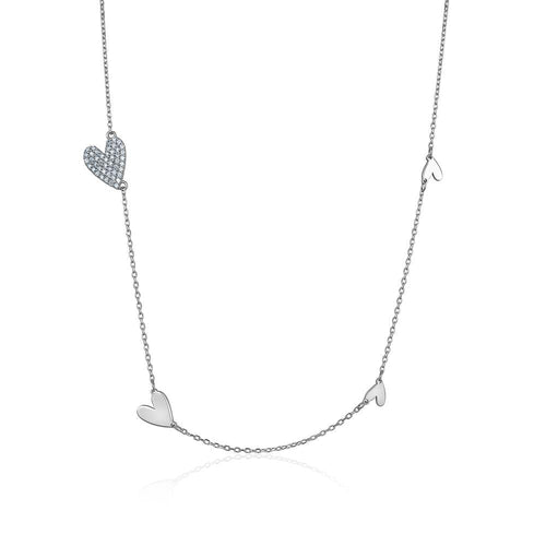 CRYSTAL ASCENDING HEART NECKLACE sistrbrand
