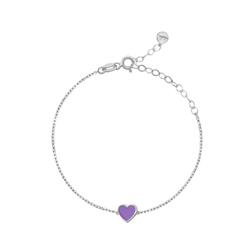 SINGLE ENAMEL HEART BRACELET sistrbrand
