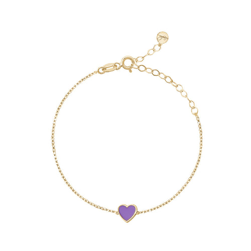 SINGLE ENAMEL HEART BRACELET sistrbrand
