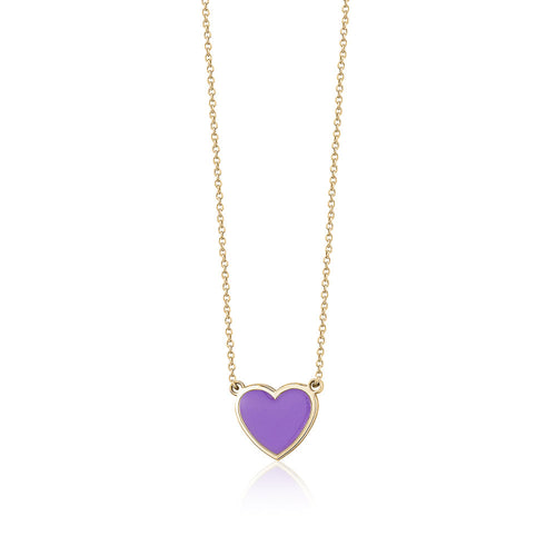 SINGLE ENAMEL HEART NECKLACE sistrbrand