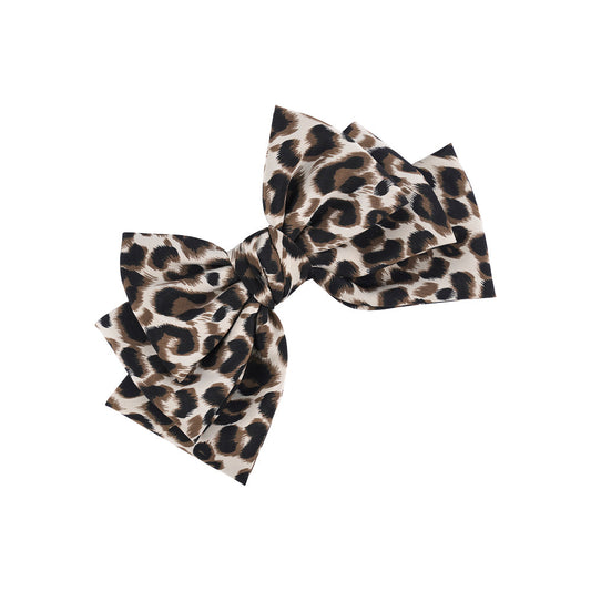 LEOPARD TRIPLE BOW BARRETTE Limlim fashion accessories