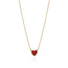 SMALL ENAMEL HEART NECKLACE Limlim fashion accessories