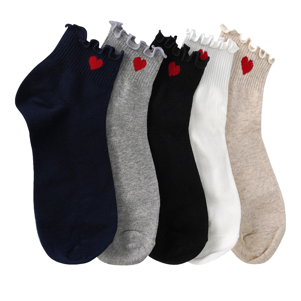 SHORT HEART SOCKS FRILLED SISTRBRAND