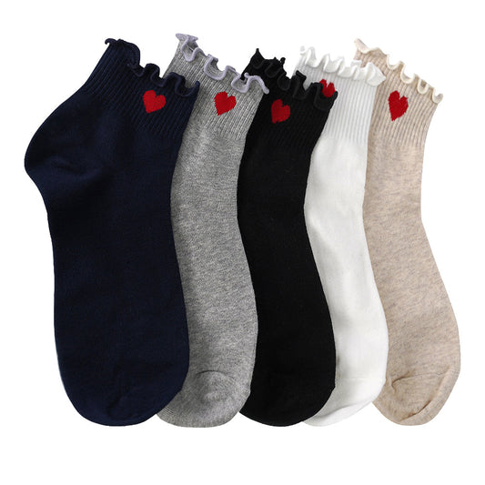 SHORT HEART SOCKS FRILLED SISTRBRAND