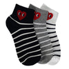 STRIPE HEART SHORT SOCKS LIMLIM