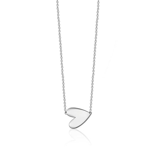 SINGLE SIDE HEART NECKLACE sistrbrand
