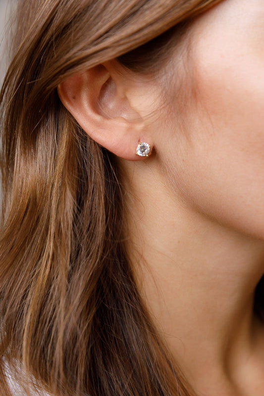 Sterling silver stud earrings Limlim fashion accessories