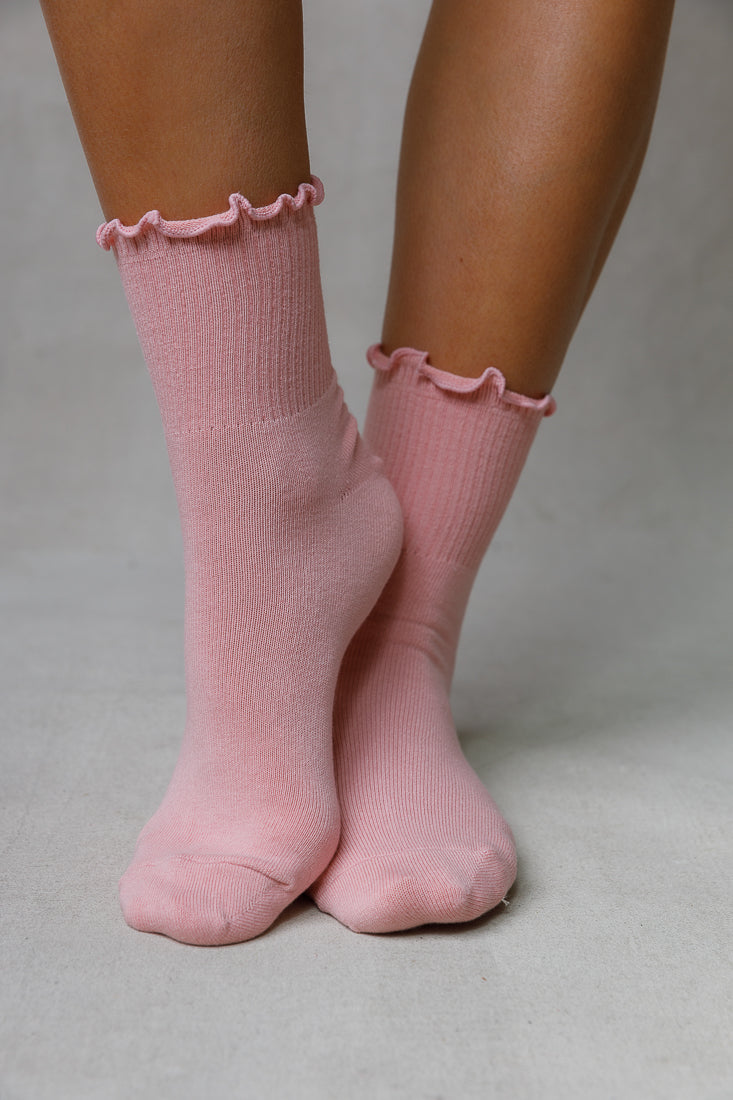FRILL RUBBED SHORT SOCKS Limlim fashion accessories