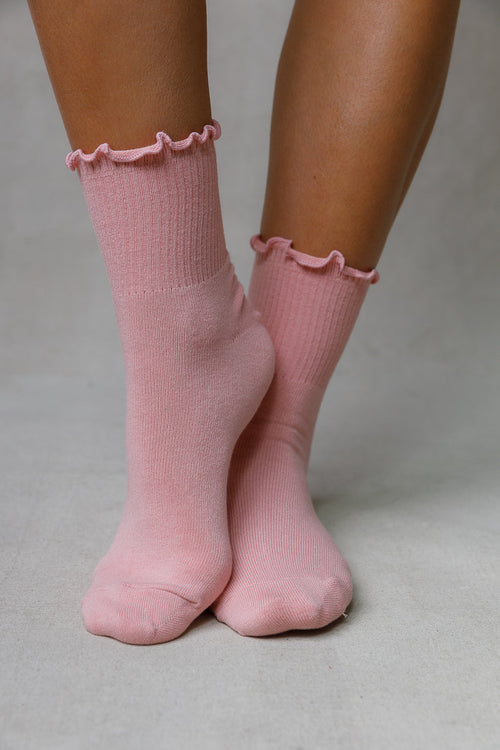 FRILL RUBBED SHORT SOCKS Limlim fashion accessories