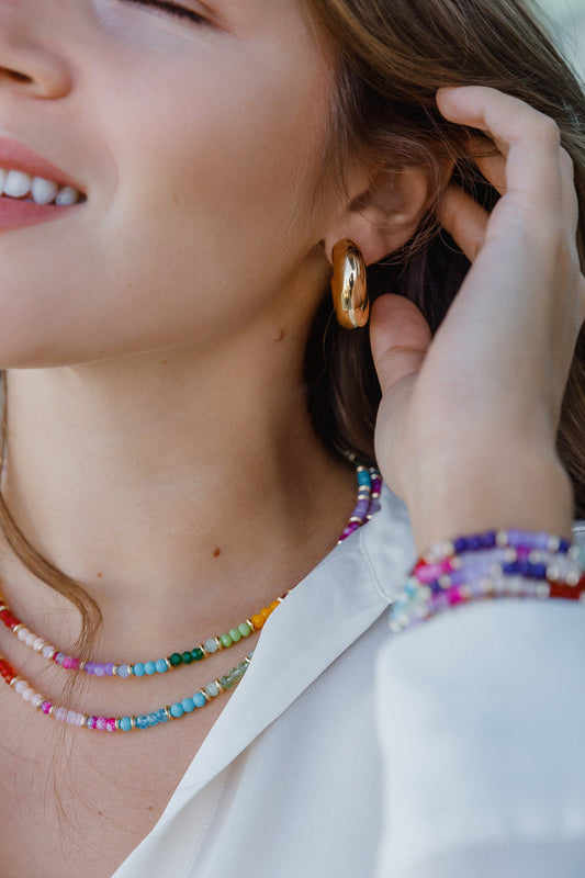 GLASS BEADED LOVE NECKLACE Limlim fashion accessories