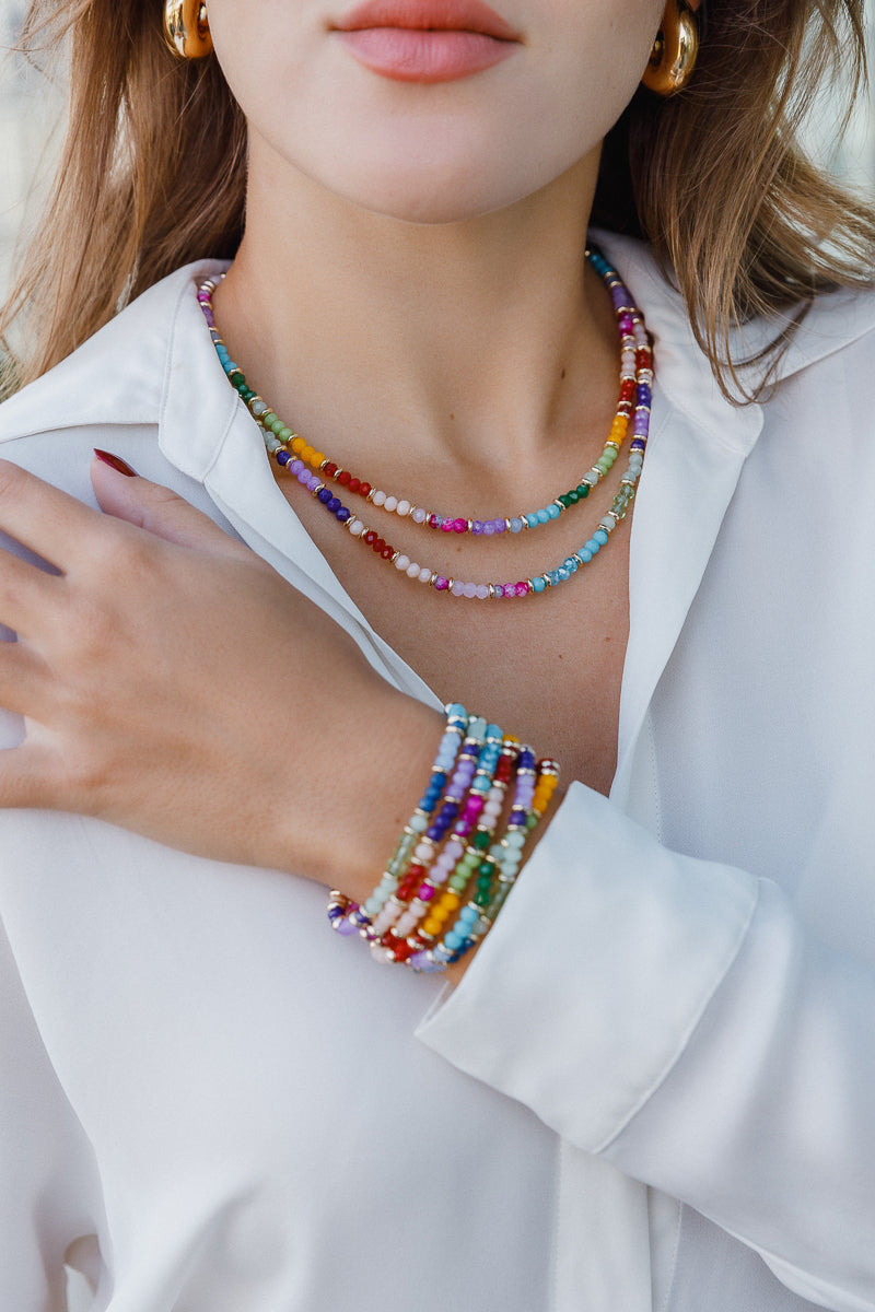 GLASS BEADED LOVE NECKLACE Limlim fashion accessories