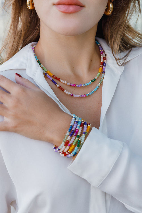 GLASS BEADED LOVE NECKLACE Limlim fashion accessories
