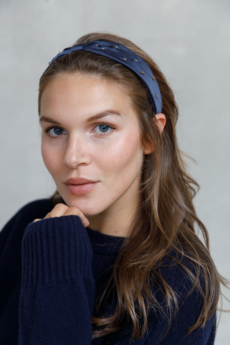 SATIN STUD HAIRBAND Limlim fashion accessories