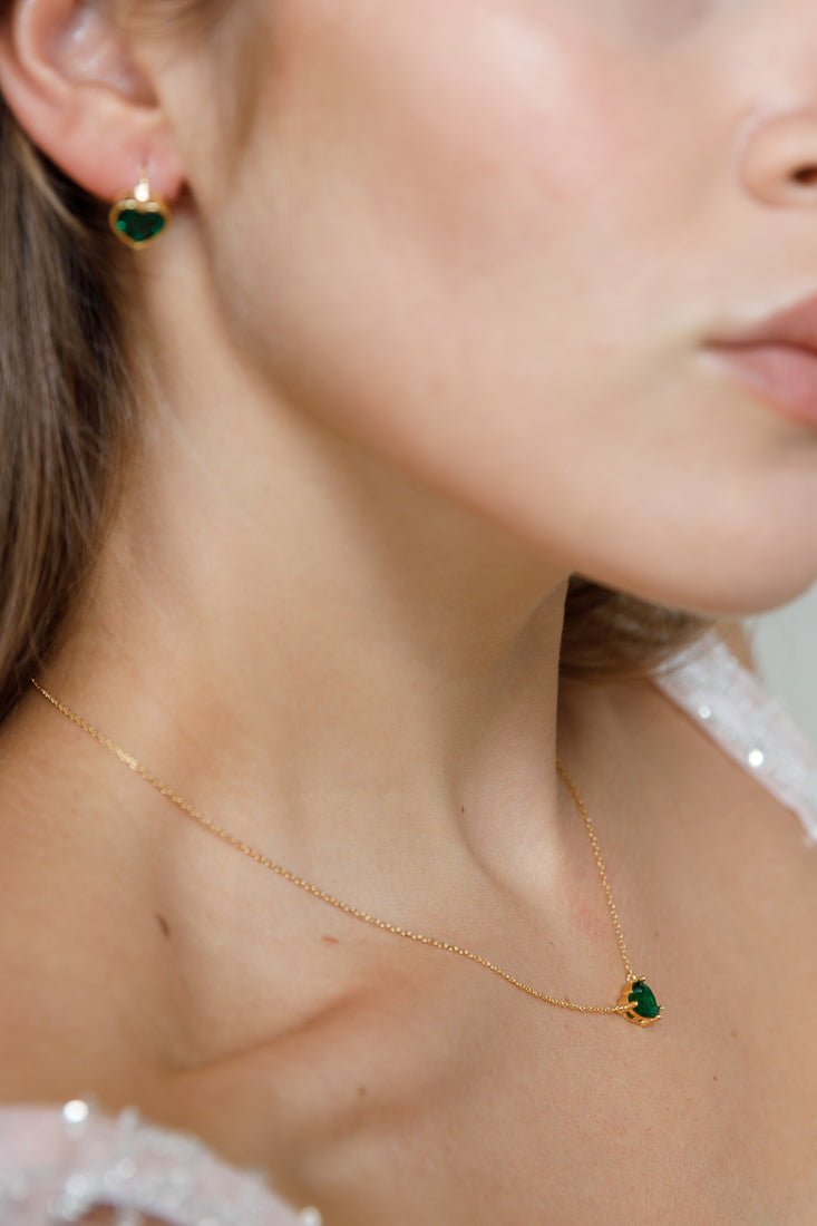 HEART SOLITAIRE NECKLACE Limlim fashion accessories