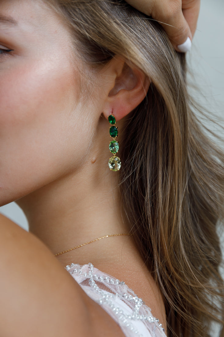 EMERALD OMBRE CRYSTAL CHANDELIER LIMLIM