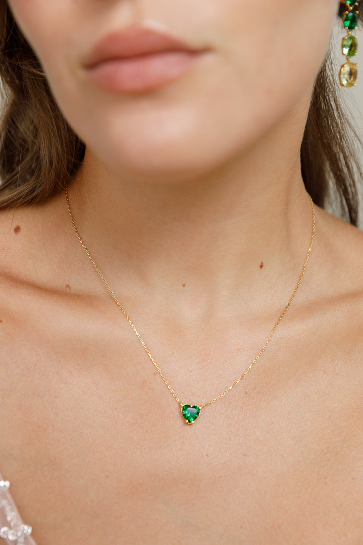 HEART SOLITAIRE NECKLACE Limlim fashion accessories