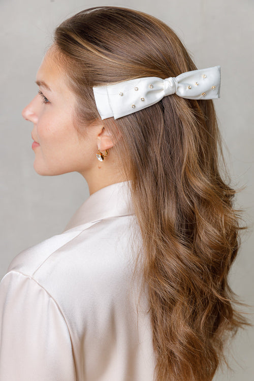 SATIN CRYSTAL BOW . LIMLIM