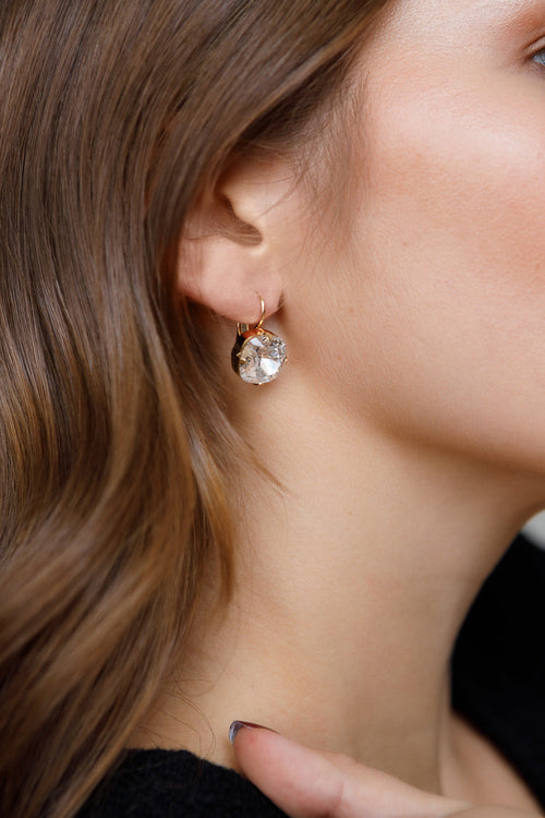 LARGE SWAROVSKI FRENCH HOOPS sistrbrand